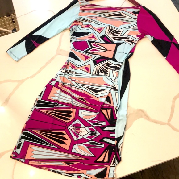 Authentic Analili Colorful Abstract Print Dress. Size XS. - Picture 2 of 7